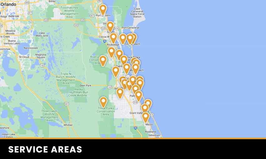 Ranger Heating and Air Service area map