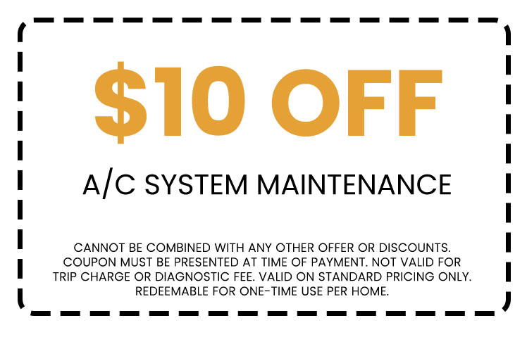 A/C System Maintenance Coupon