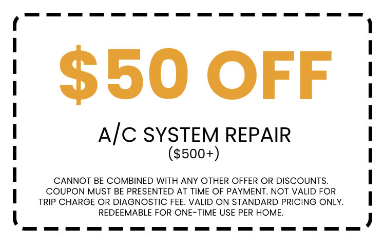 A/C System Repair ($500+) Coupon